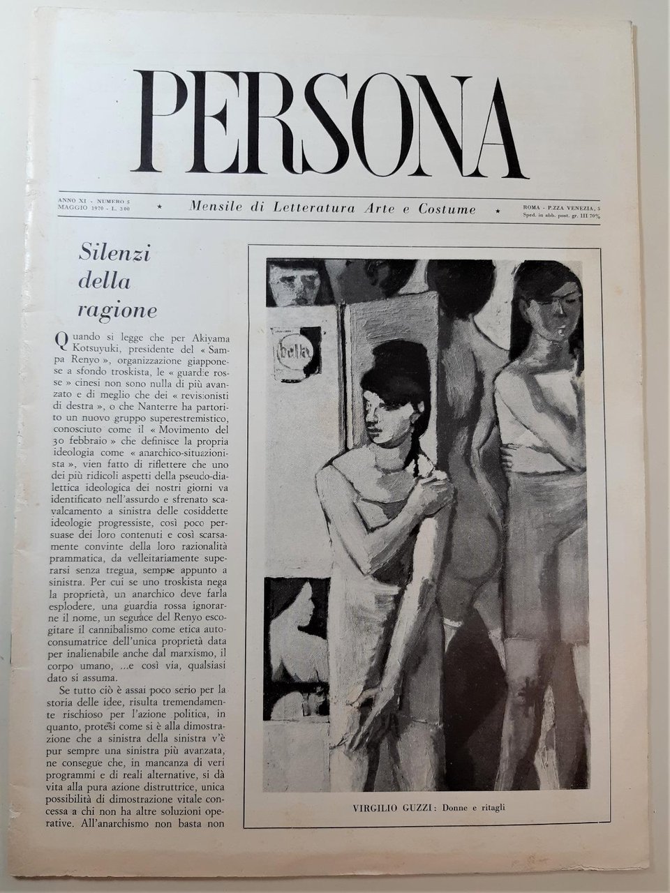 Persona mensile di letteratura arte e costume anno XI numero …