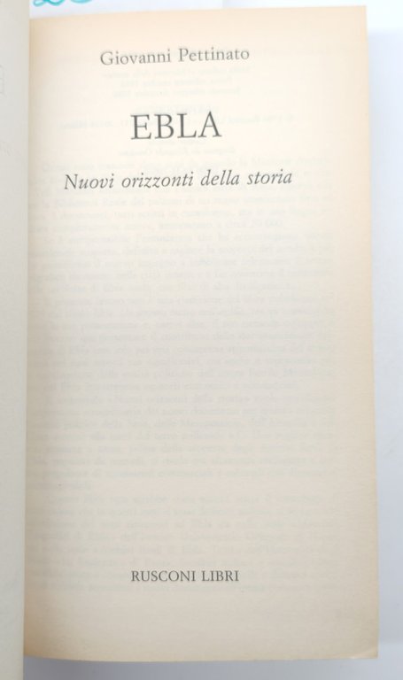 Pettinato Ebla Rusconi 1° edizione 1994 | Immagine Gallery 2