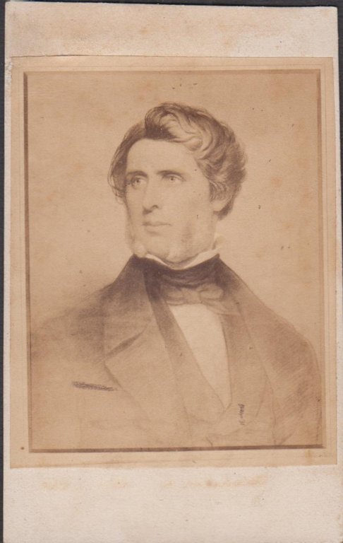 Photo foto cdv albumina Principe Marcantonio V Borghese 1860 D'Alessandri