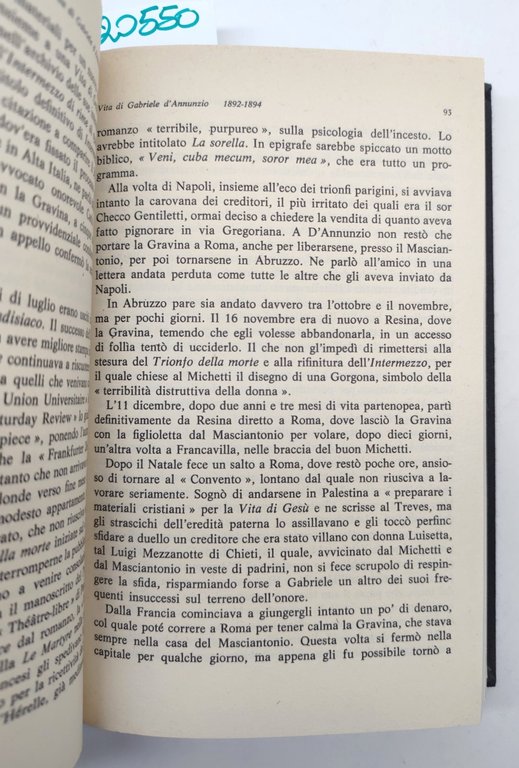 Piero Chiara Vita di Gabriele D'Annunzio Club degli Editori 1978