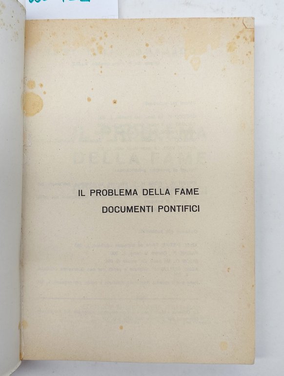 Piero Gheddo P. I. M. E. Il problema della fame …