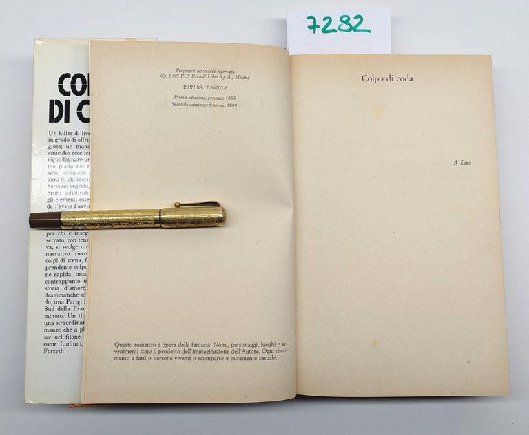 Piero Soria Colpo di coda Rizzoli 1989 2∞ edizione | Immagine Gallery 5