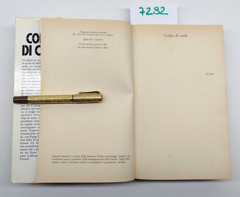 Piero Soria Colpo di coda Rizzoli 1989 2∞ edizione | Immagine Gallery 8