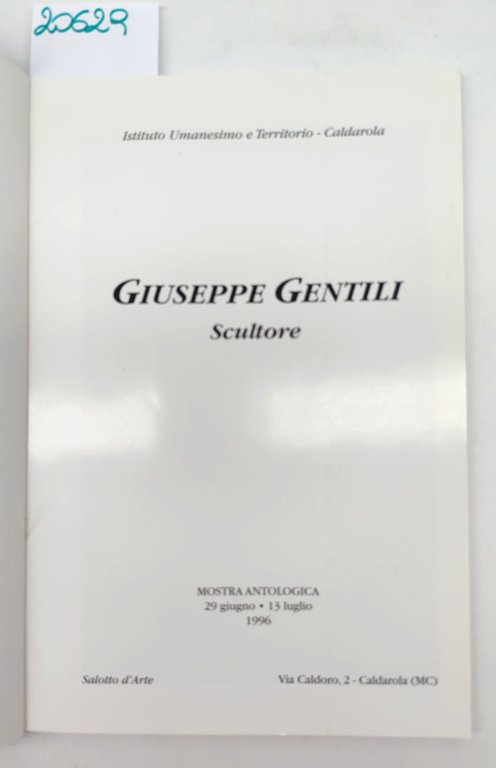 Pietro Amato Giuseppe Gentili scultore 1995 Caldarola