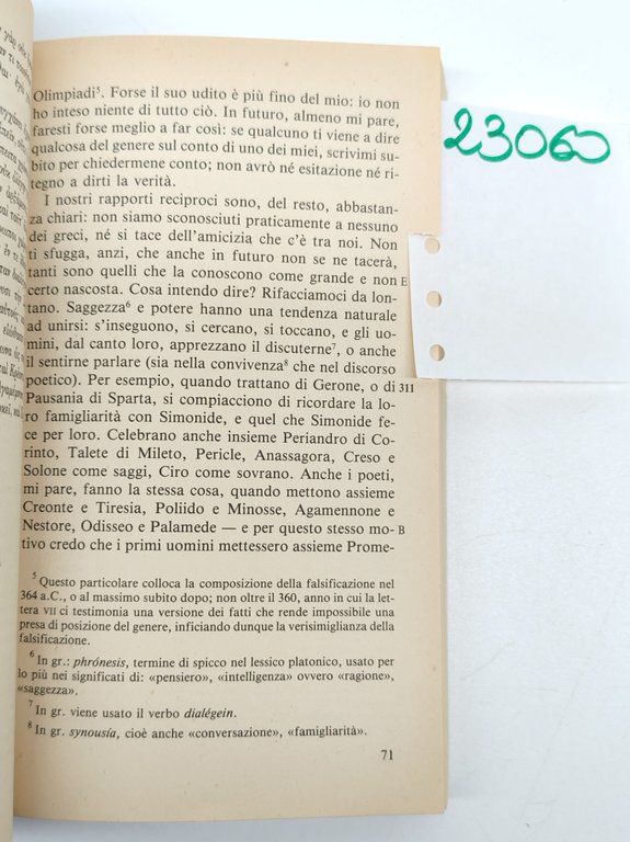 Platone Lettere BUR Rizzoli 1° edizione 1986 | Immagine Gallery 4