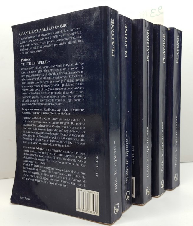 Platone Tutte le opere 5 volumi Grandi Tascabili Newton 1997 | Immagine Gallery 2