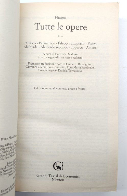 Platone Tutte le opere 5 volumi Grandi Tascabili Newton 1997 | Immagine Gallery 8