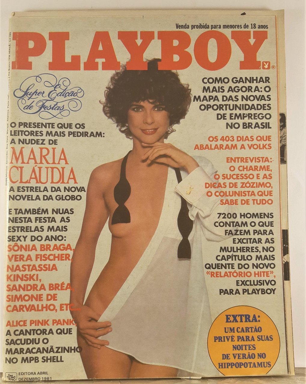 Playboy dicembre 1981 edizione Brasile