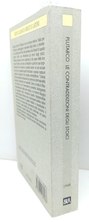 Plutarco Le contraddizioni degli stoici 2° edizione BUR Rizzoli 2000 | Immagine Gallery 2