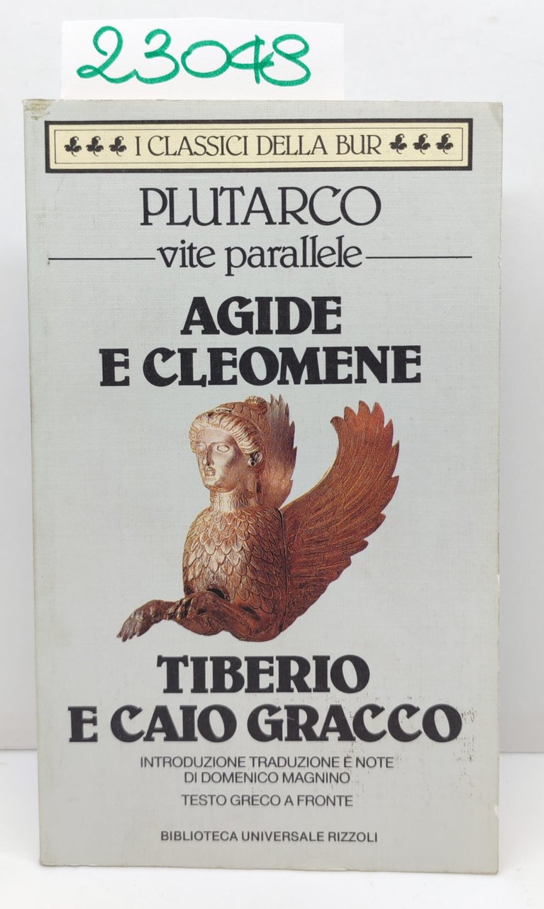 Plutarco Vite parallele Agide e Cleomene Tiberio e Caio Gracco … | Immagine principale
