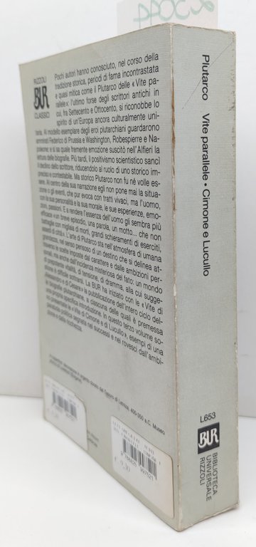 Plutarco Vite parallele Cimone Lucullo BUR Rizzoli 2° edizione 1993 | Immagine Gallery 2