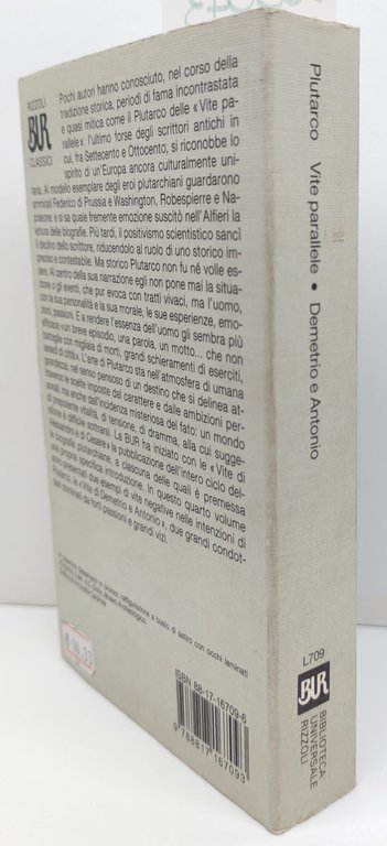 Plutarco Vite parallele Demetrio Antonio BUR Rizzoli 2° edizione 1994 | Immagine Gallery 2