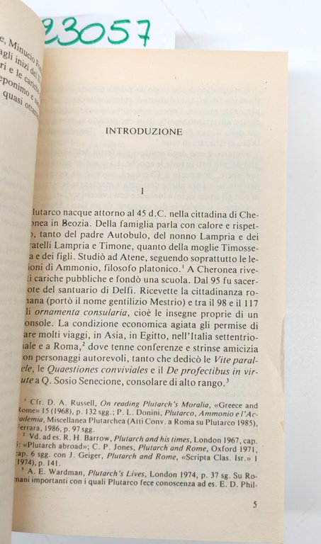 Plutarco Vite parallele Demostene Cicerone BUR Rizzoli 4° edizione 2000 | Immagine Gallery 5