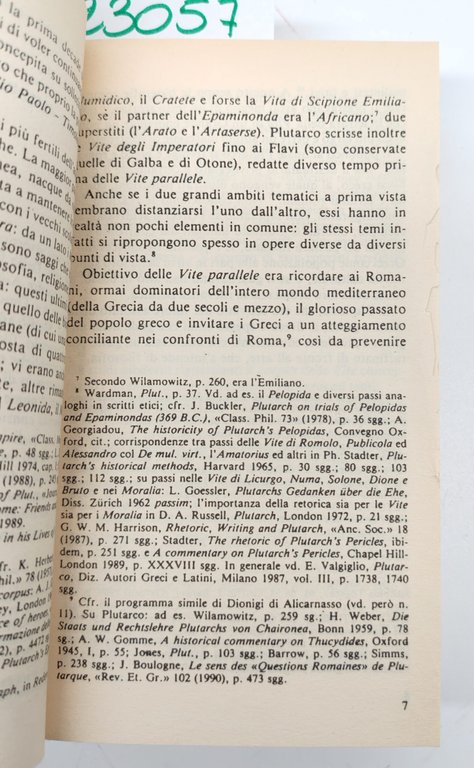 Plutarco Vite parallele Demostene Cicerone BUR Rizzoli 4° edizione 2000 | Immagine Gallery 6