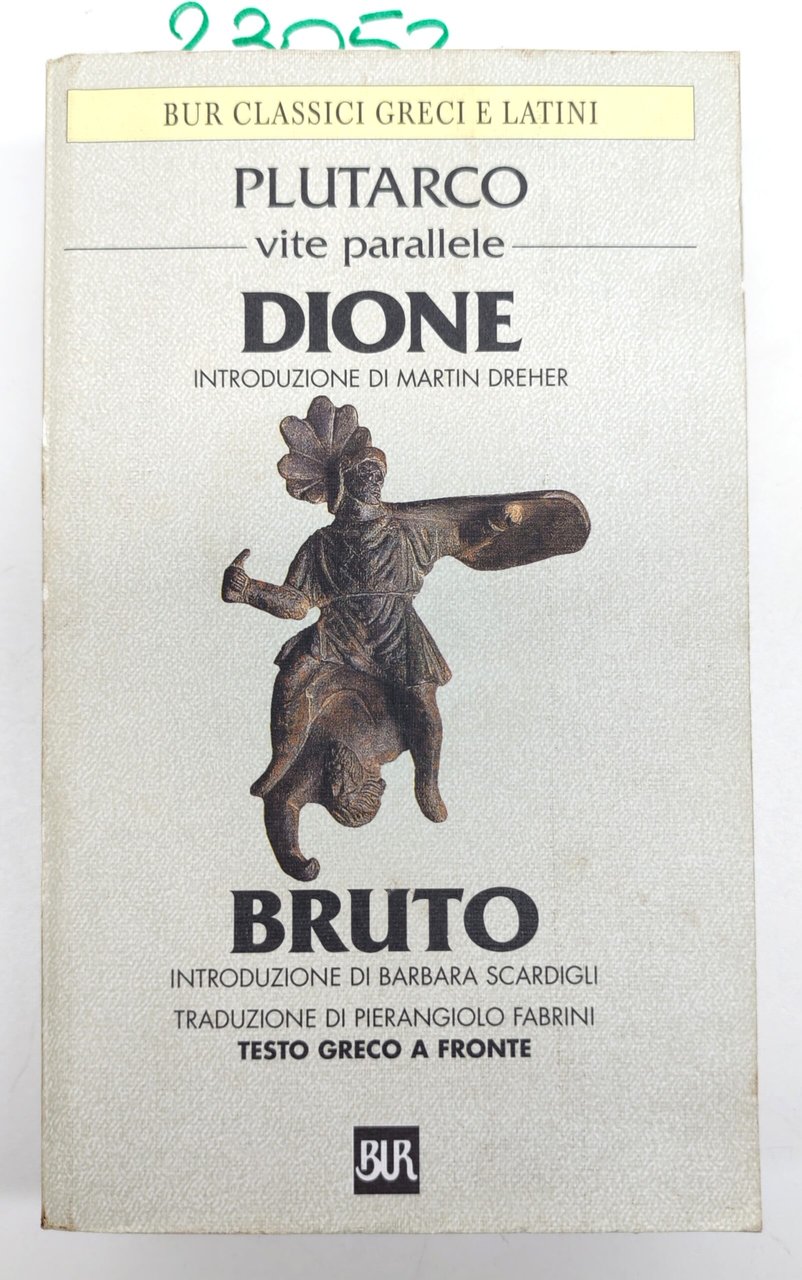 Plutarco Vite parallele Dione Bruto BUR Rizzoli 1° edizione 2000 | Immagine principale