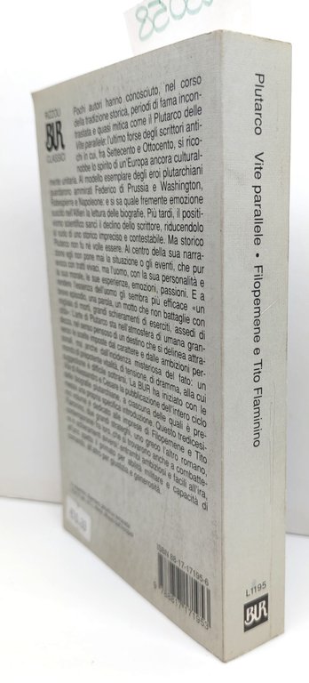 Plutarco Vite parallele Filopemene Tito Flaminio BUR Rizzoli 1° edizione … | Immagine Gallery 2