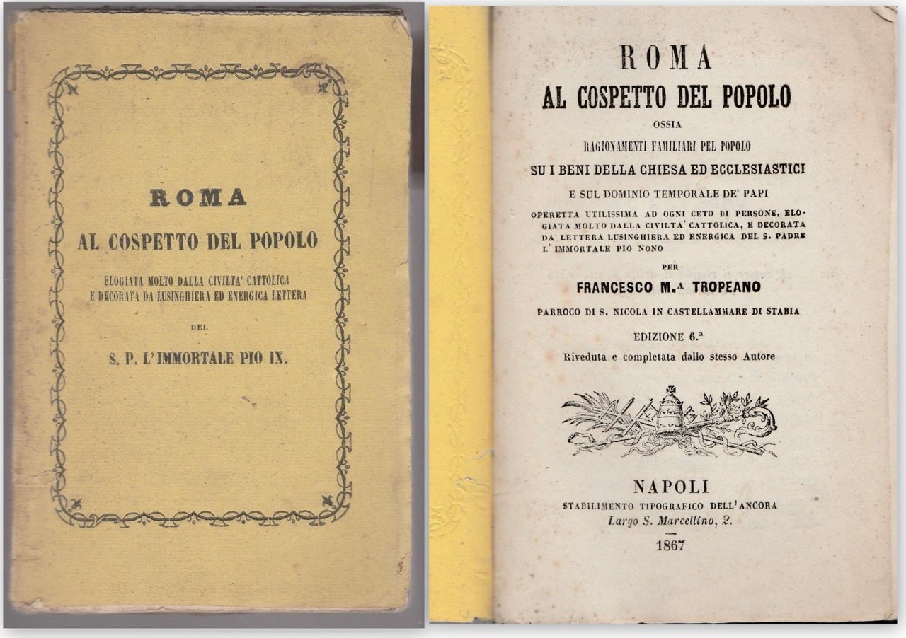 Possedimenti Della Chiesa-F. M. Tropeano Roma Al Cospetto Del Popolo …
