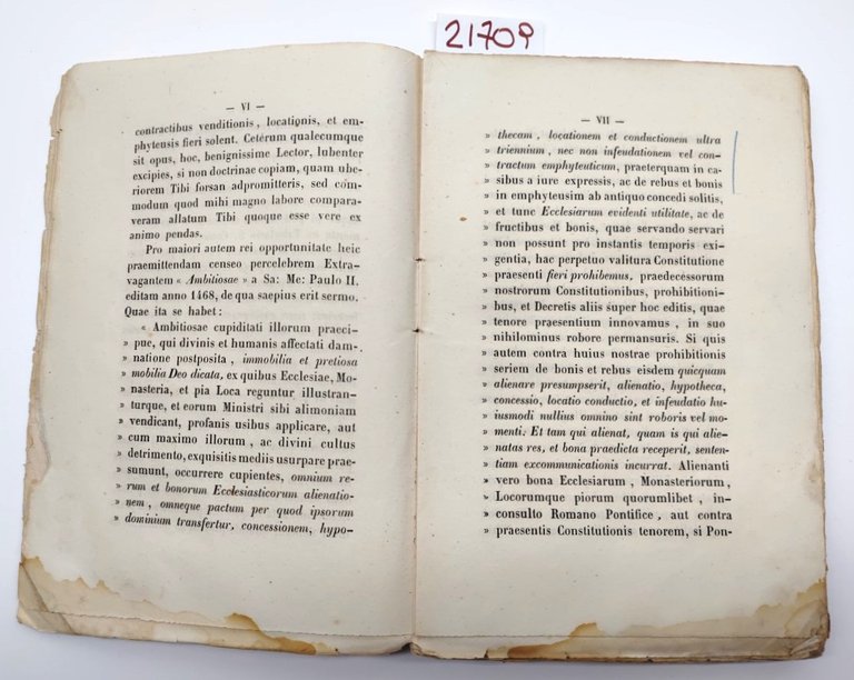 Praxeos regulae circa contractus rerum eccclesiasticarum rite ineundos ab Aloisio …