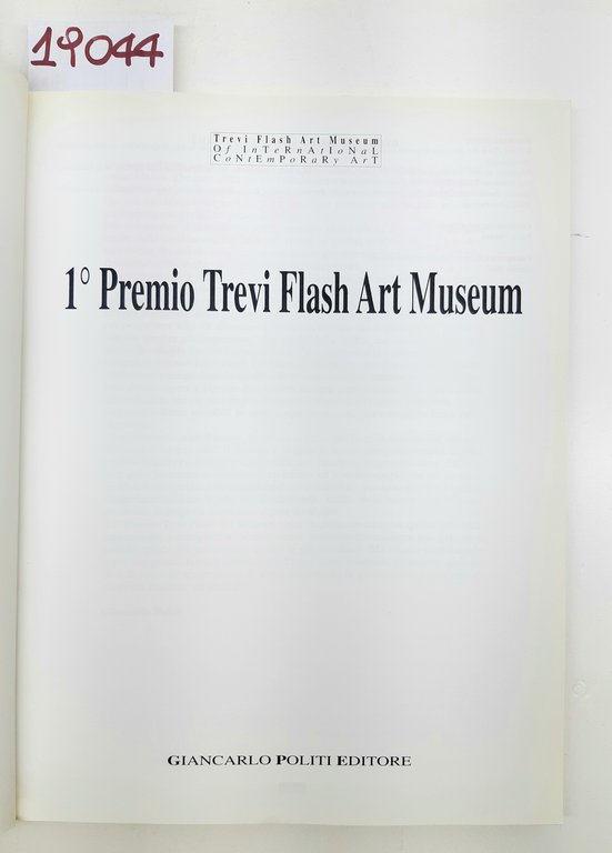 Primo premio Trevi Art Museum Giancarlo Politi editore 1996