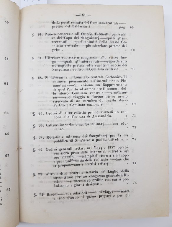 Processi Tribunale Supremo Della Consulta Commissaria Anconetana Roma 1861