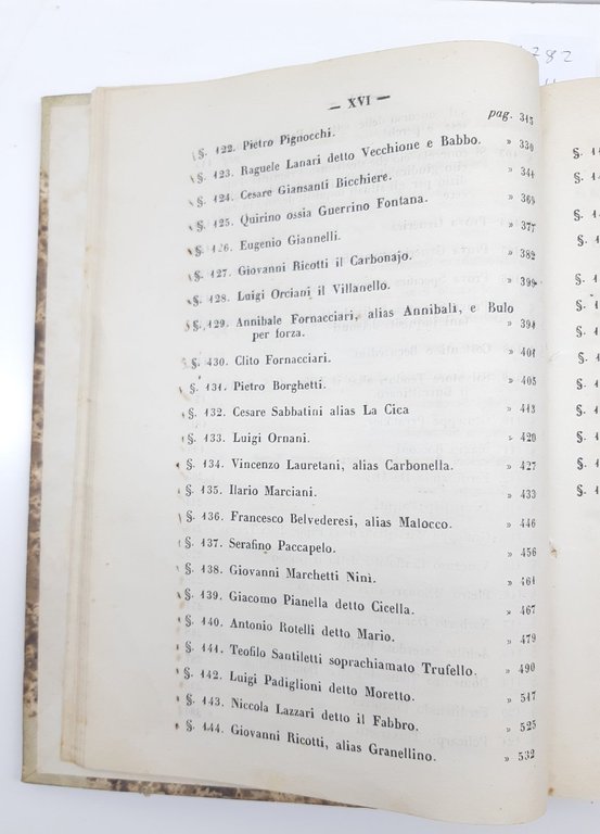 Processi Tribunale Supremo Della Consulta Commissaria Anconetana Roma 1861