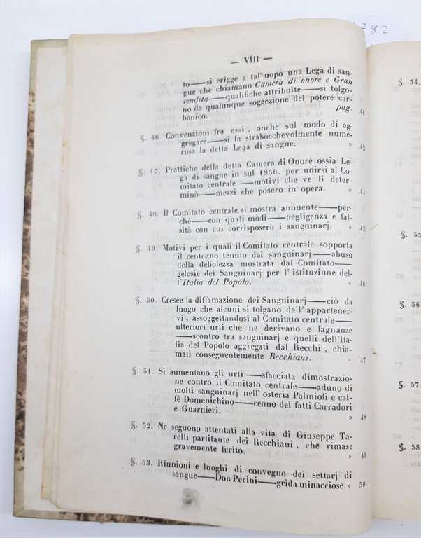 Processi Tribunale Supremo Della Consulta Commissaria Anconetana Roma 1861