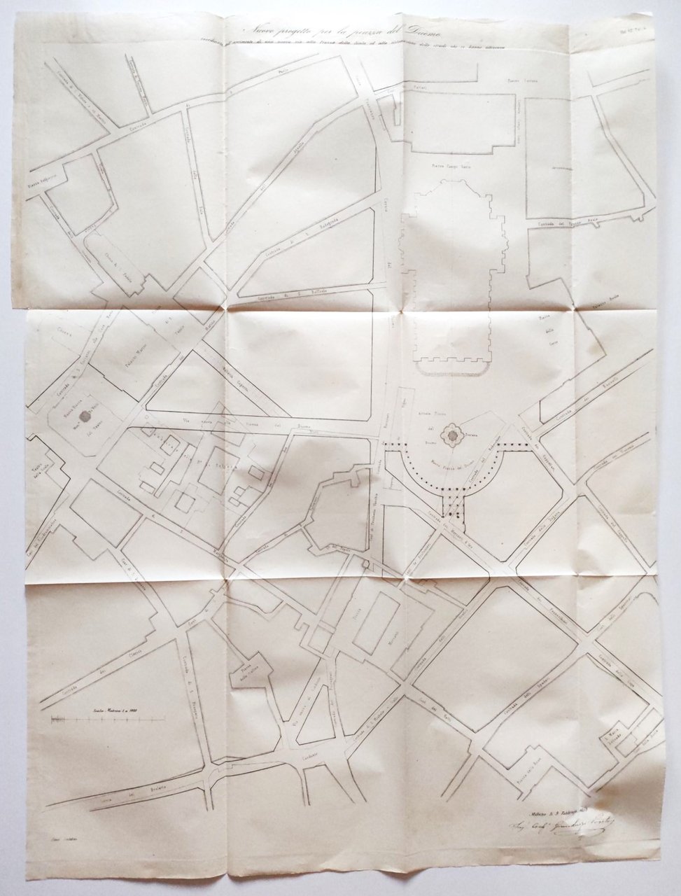 Progetto di ampliamento della Piazza del Duomo Milano 1859 Ing. …