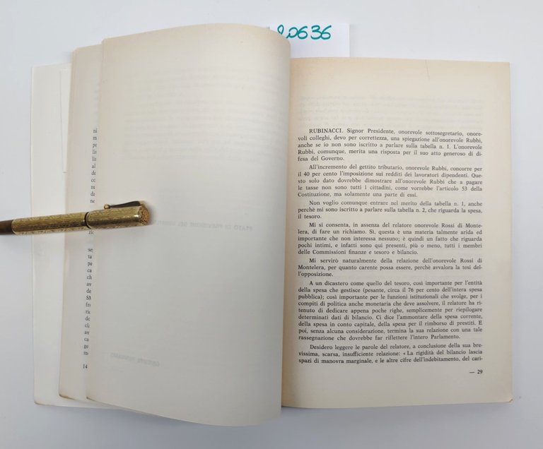 Proposte alternative del M.S.I.- D.N. nel dibattito sul bilancio Edizioni …