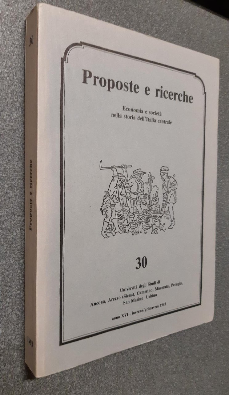 Proposte e ricerche economia e societ‡ nella storia dell'Italia centrala …