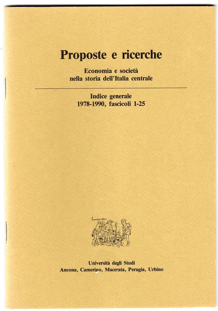 Proposte e ricerche economia e societ‡ nella storia dell'Italia centrale …