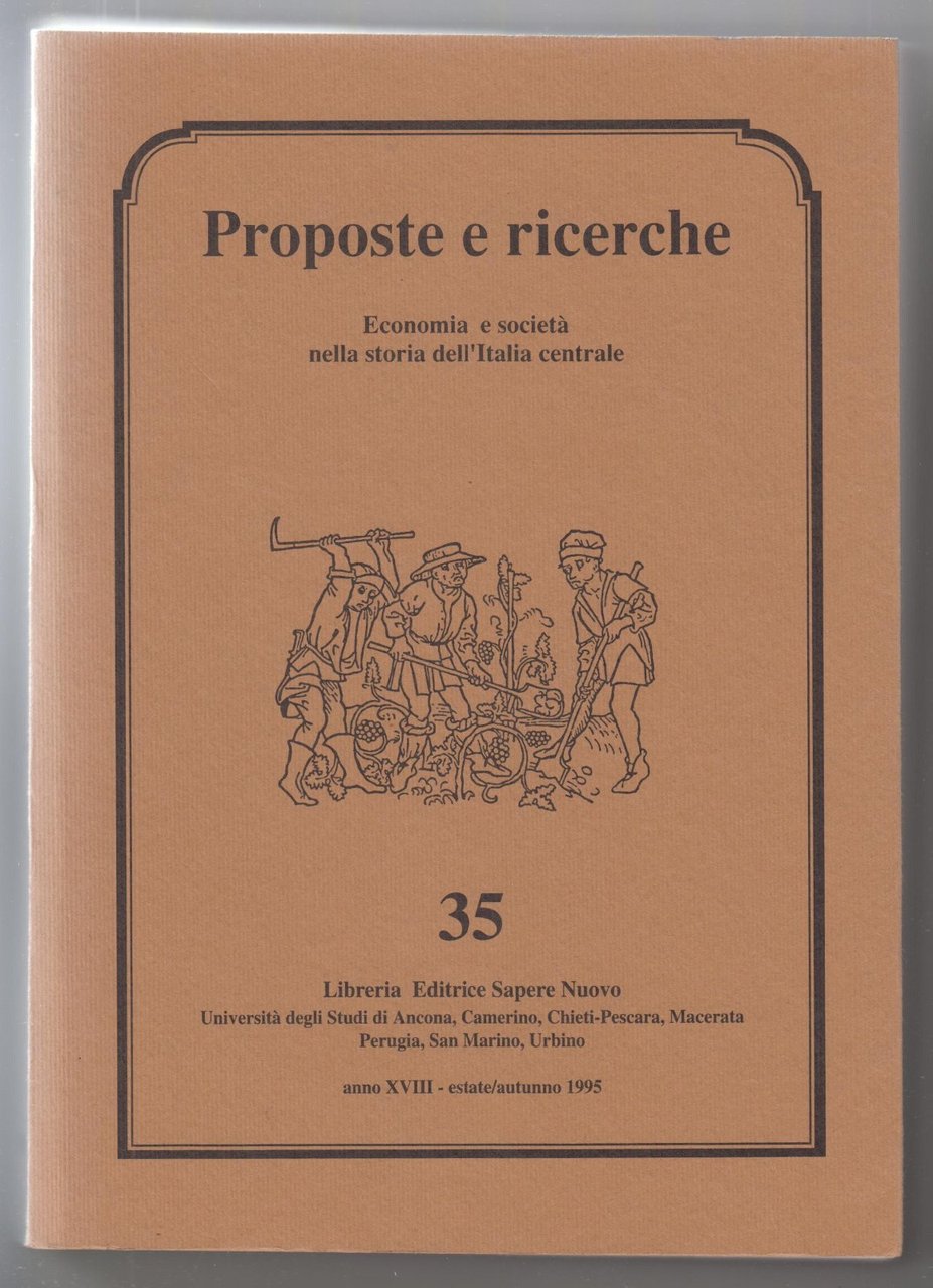 Proposte e Ricerche Economia e societ‡ nella storia dell'Italia centrale …