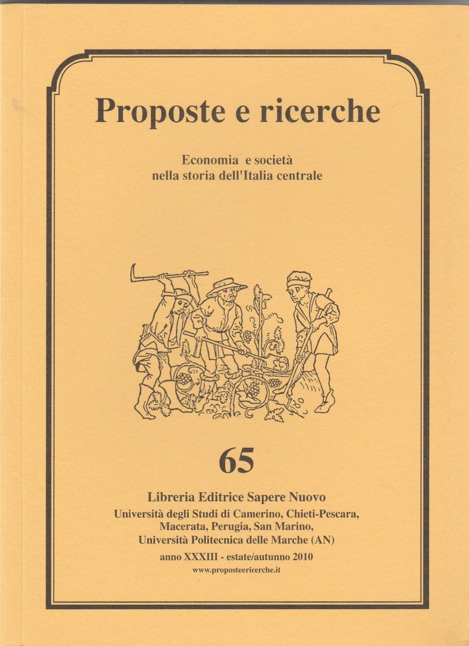 Proposte e ricerche Storia Locale Economia e societ‡ nella storia …