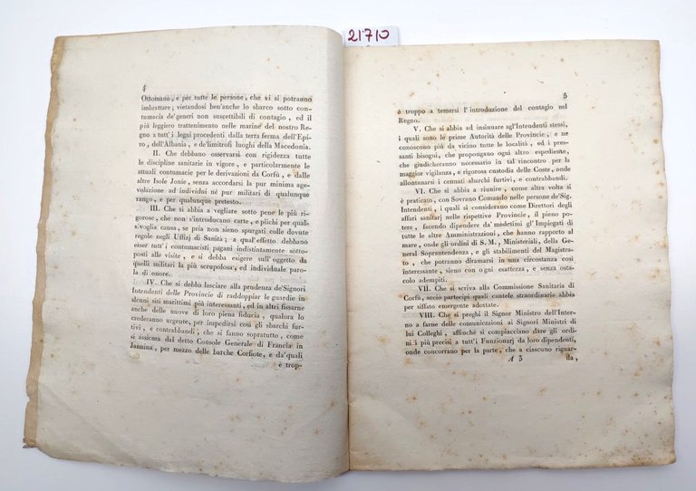 Provvedimenti ed istruzioni proposte al ministero dell'interno dalla soprintendenza generale …