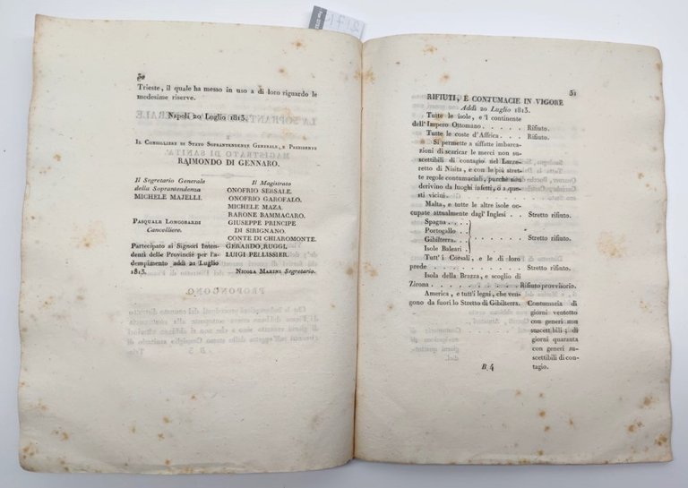 Provvedimenti ed istruzioni proposte al ministero dell'interno dalla soprintendenza generale …