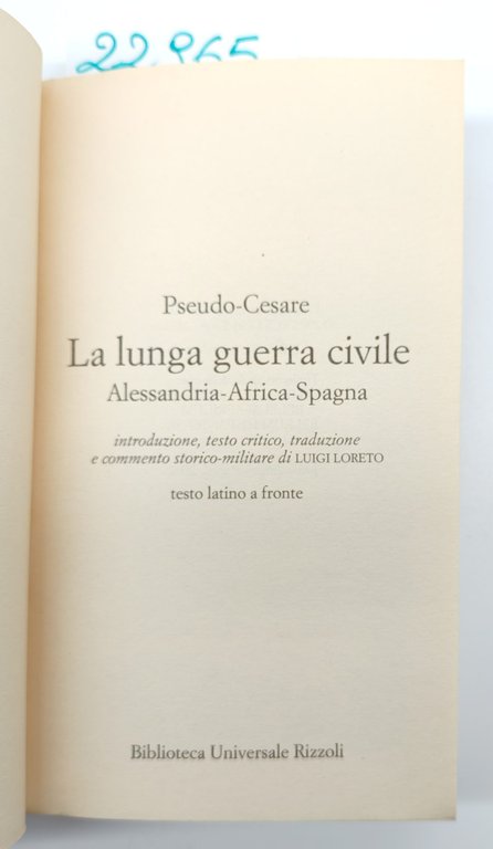 Pseudo Cesare La lunga guerra civile BUR Rizzoli 1° ed. … | Immagine Gallery 2