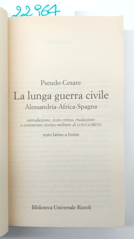 Pseudo Cesare La lunga guerra civile BUR Rizzoli 1° edizi. … | Immagine Gallery 2