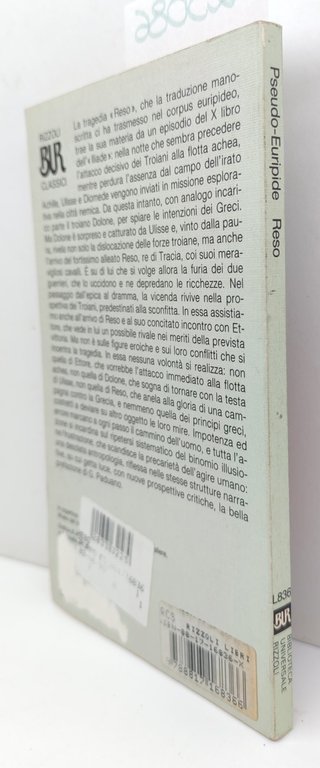 Pseudo-Euripide Reso BUR Rizzoli 1° edizione 1991 | Immagine Gallery 2