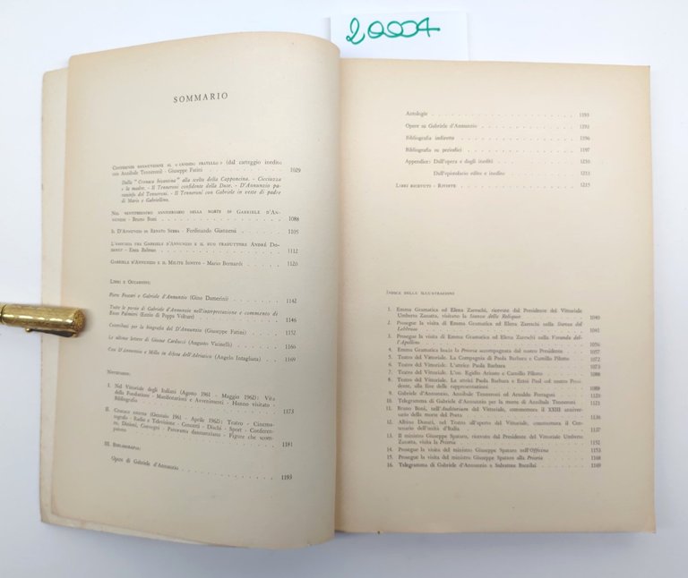 Quaderni Dannunziani fascicolo XII XIII 1962 edizioni della Fondazione Il …