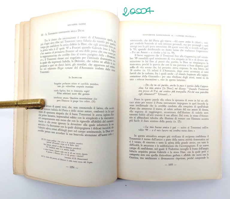 Quaderni Dannunziani fascicolo XII XIII 1962 edizioni della Fondazione Il …