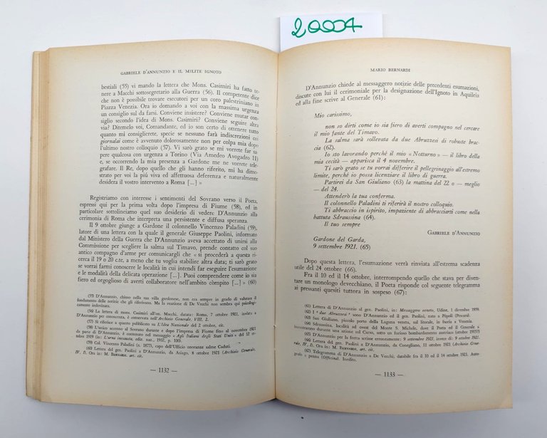 Quaderni Dannunziani fascicolo XII XIII 1962 edizioni della Fondazione Il …