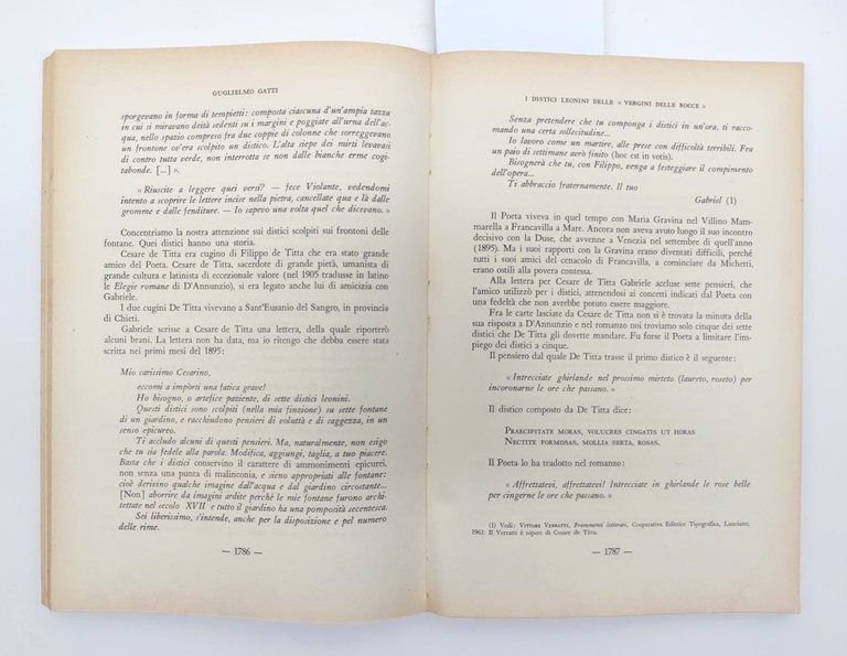 Quaderni Dannunziani fascicolo XXVIII XXIX 1964 Fondazione Il Vittoriale Degli …