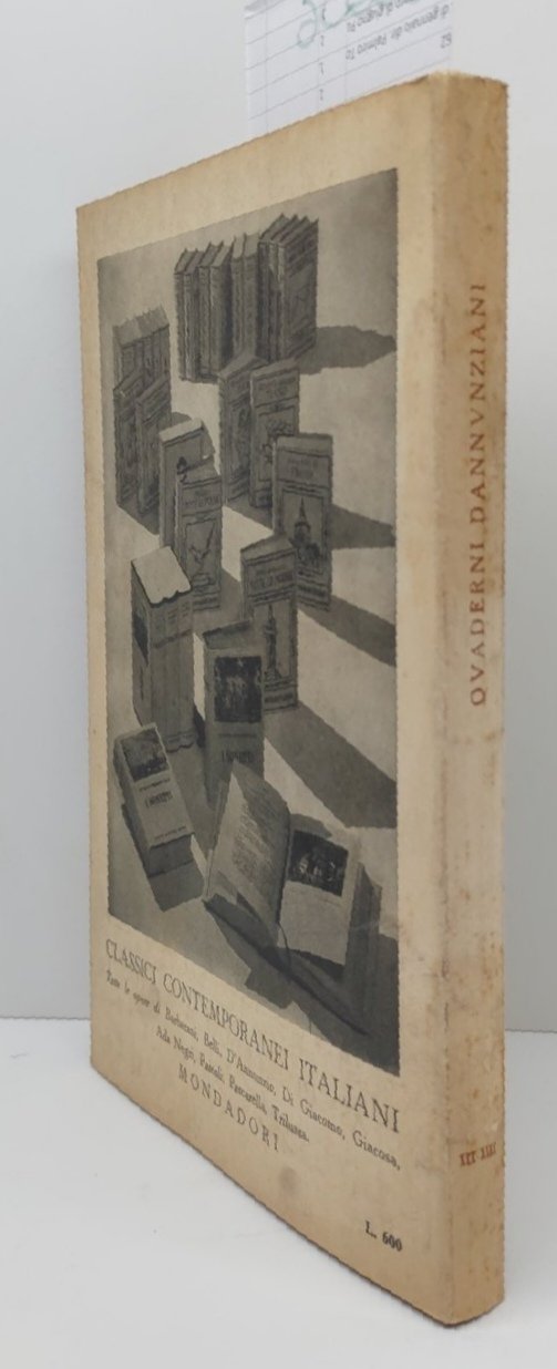 Quaderni Dannunziani fascicolo XXX XXXI 1965 Fondazione Il Vittoriale Degli …