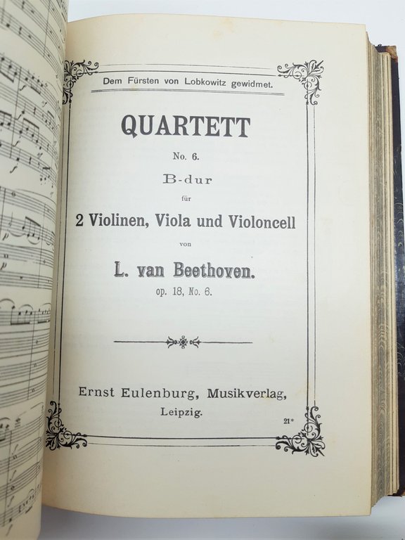 Quartetto d'archi Musica da camera Ludwig van Beethoven Leipzig 1895 | Immagine Gallery 5