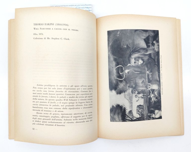 Quattro Secoli Di Pittura Americana In Quarantuno Riproduzioni Apollon 1955-O240