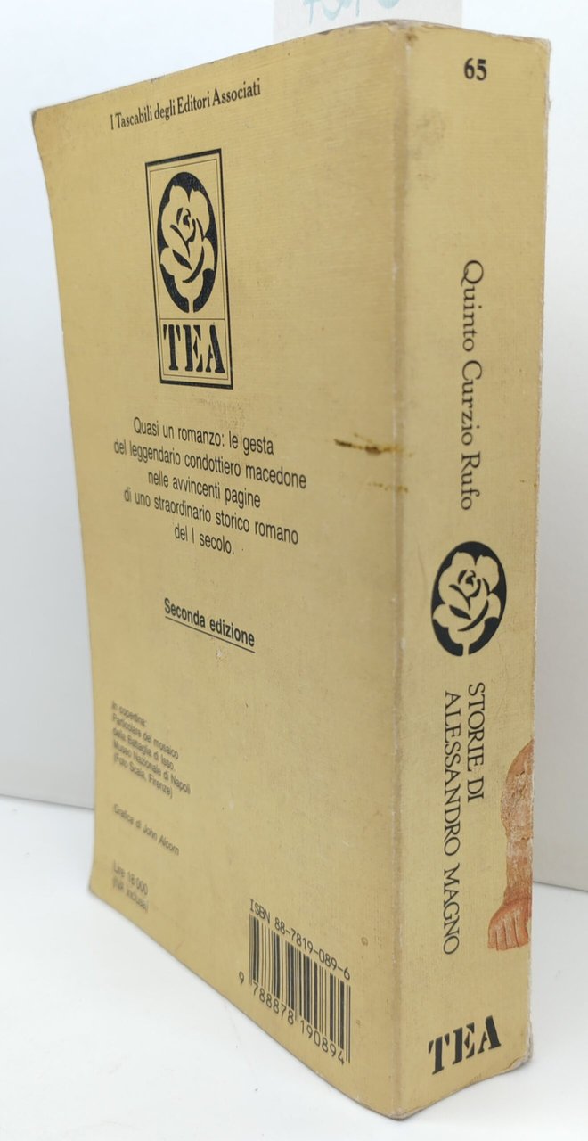 Quinto Curzio Lupo Storie di Alessandro Magno Tea 2° edizione … | Immagine principale