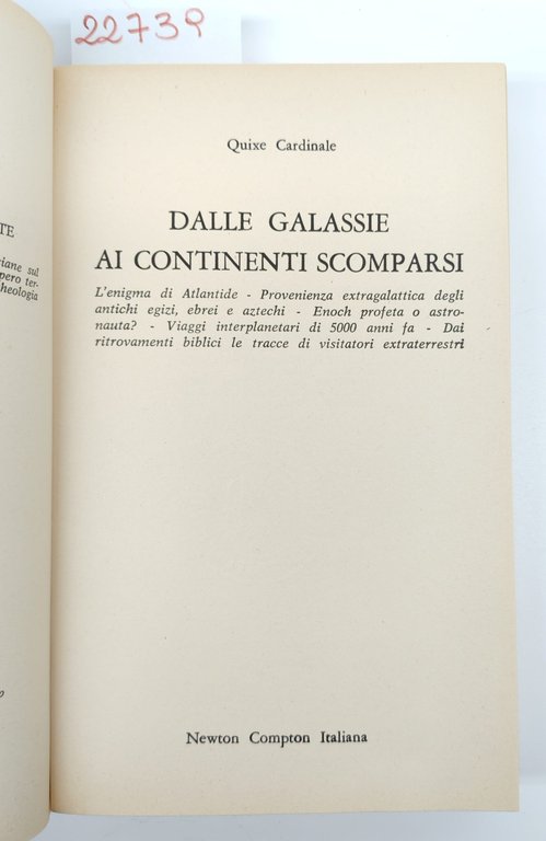 Quixe Cardinale Dalle galassie ai continenti scomparsi Newton Compton 1° … | Immagine Gallery 4