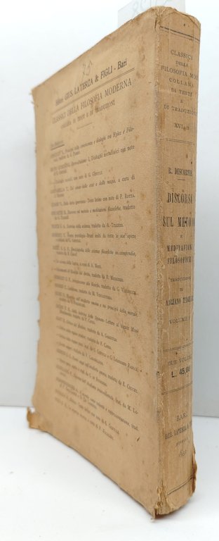R. Descartes Discorso sul metodo e meditazioni filosofiche volume 2° … | Immagine Gallery 2