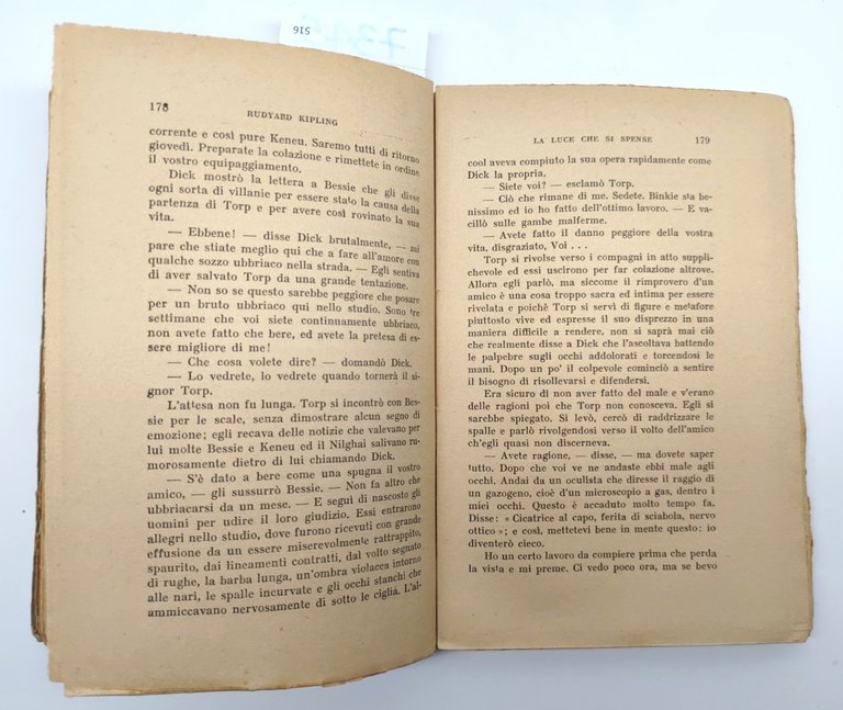 R. Kipling La luce che si spense Corticelli senza data