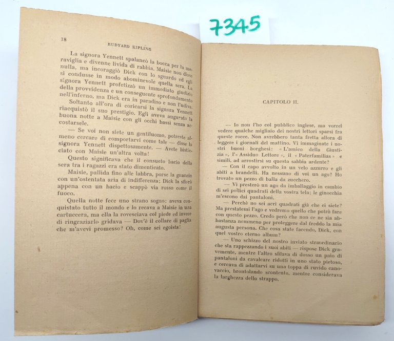 R. Kipling La luce che si spense Corticelli senza data