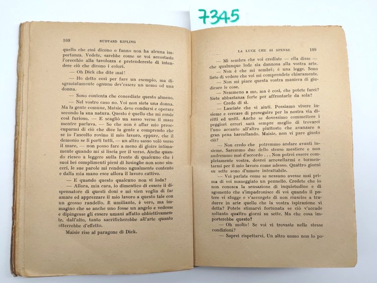 R. Kipling La luce che si spense Corticelli senza data